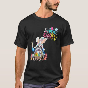 T-shirt Bunny Gnome Rabbit Eggs Hunting Happy Easter Day F