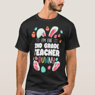 T-shirt Bunny Hoppy Easter Da, enseignant de 2e année