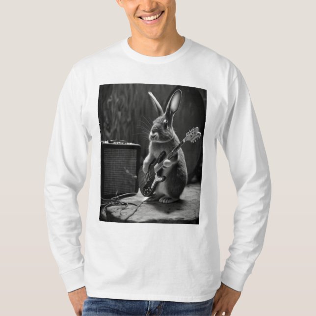 T-shirt Bunny Jouer une guitare (Devant)