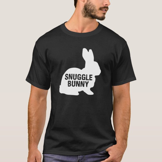 T-shirt Bunny Lapin Snuggle Fun Jolie nouveauté T shirt (Devant)