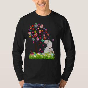 T-shirt Bunny Mama And Daughter Easter Egg Easter Tree