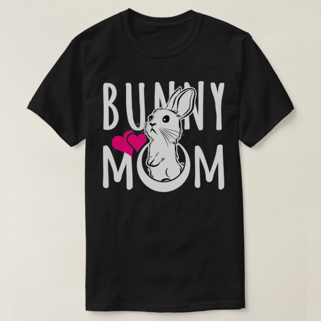 T-shirt Bunny Maman Drôle cadeau pour les amateurs de lapi (Design devant)