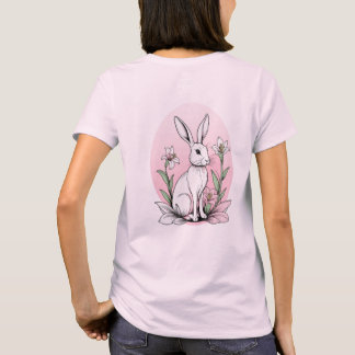 T-shirt Bunny mignon et lys