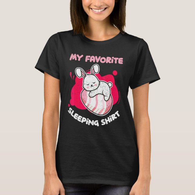 T-shirt Bunny Mon animal couché préféré Lapin couché (Devant)