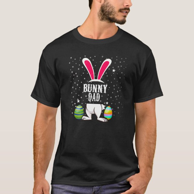 T-shirt Bunny Papa Vacances de Pâques (Devant)