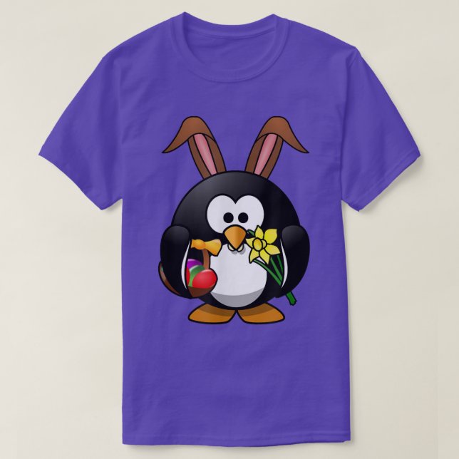 T-shirt Bunny Penguin Pâques drôle 2016  (Design devant)