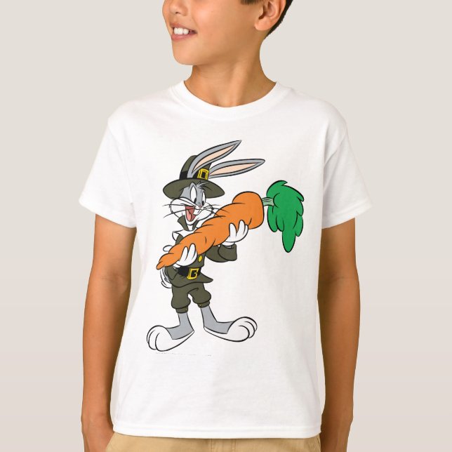 T-shirt BUNNY™ Pilgrim Thanksgiving Carrot (Devant)