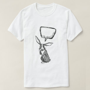 T-SHIRT BUNNY RABBIT DIT QUE...CUSTOMIZABLE BUBBLE DE PENS