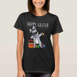 T-shirt Bunny Rabbit Happy Easter Dab Dance Cool Kids