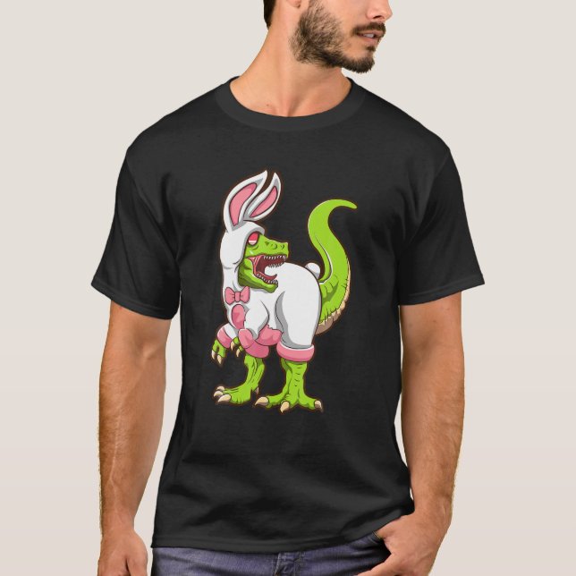 T-shirt Bunny, rapeur de dinosaures | Pâques (Devant)