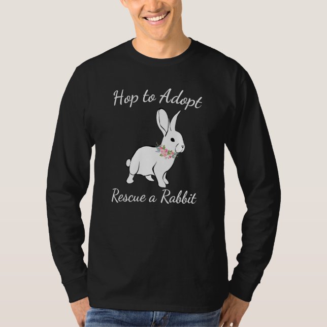 T-shirt Bunny Secourt lapin Secourt Hop Adopter (Devant)