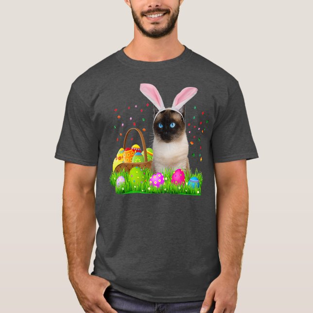 T-shirt Bunny Siamese Chat Funny Amoureux des chats siamoi (Devant)