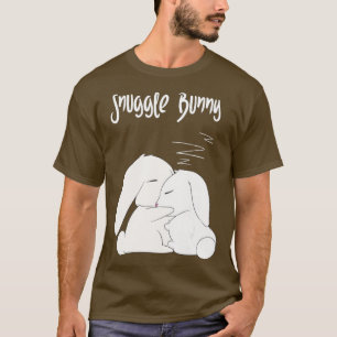 T-shirt Bunny Snuggle - Lapins Dormants Drôle