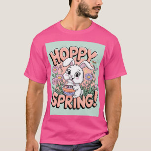 T-shirt Bunny Spring Hoppy - adorable Flore de Pâq