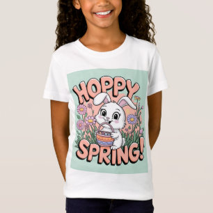 T-Shirt Bunny Spring Hoppy - Gi floral Pâques mign