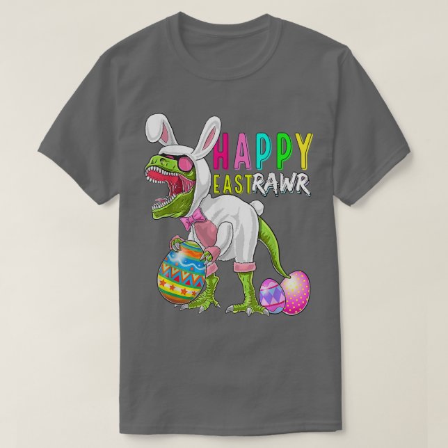 T-shirt Bunny T Re Dinosaur Pâques 2022 Happy EastRawr Cos (Design devant)
