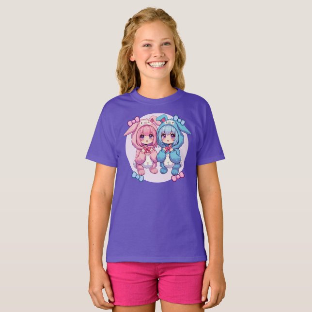 T-shirt Bunny Twins (Devant entier)