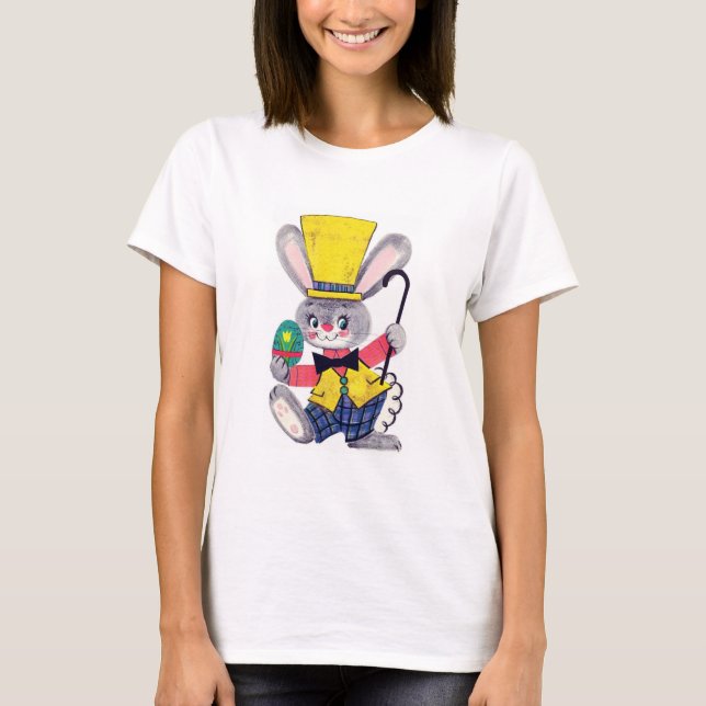 T-shirt Bunny vintage de Pâques (Devant)