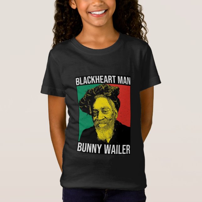 T-Shirt Bunny Wailer Enfant Chemise Reggae Rasta Jamaïque  (Devant)