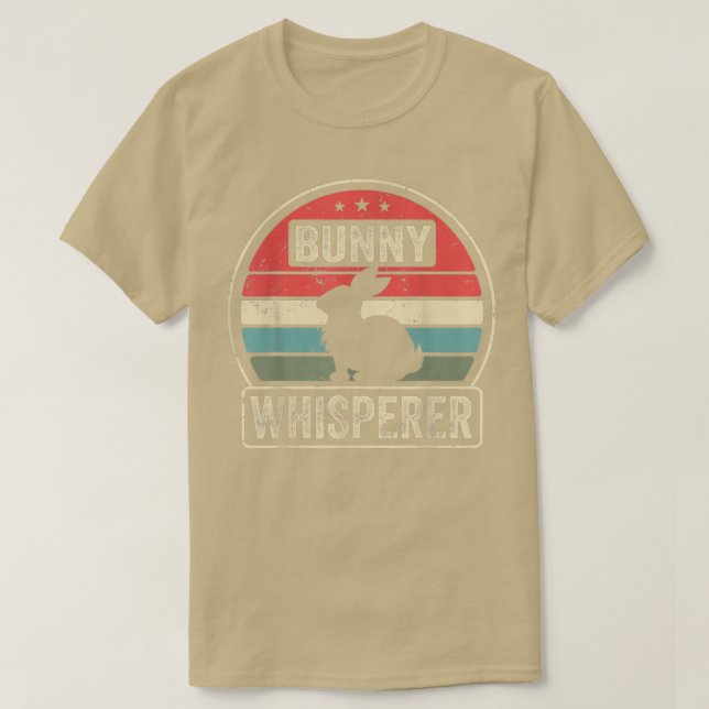 T-shirt Bunny Whisperer drôle animal de compagnie Rabbit L (Design devant)