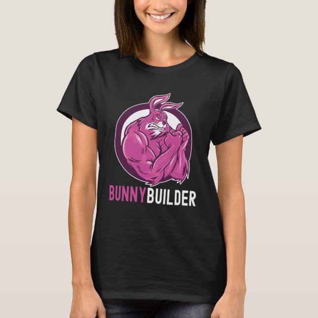 T-shirt Bunnybuilder Easter Bunny Workout Gymnase Remise e (Devant)