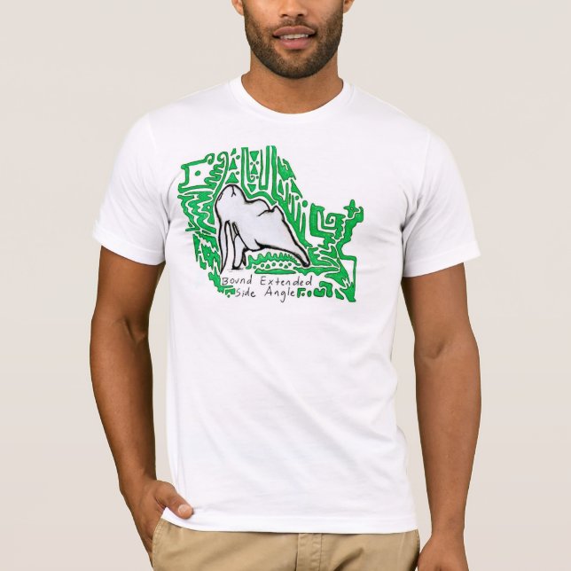 T-shirt Bunnyoga - Angle latéral allongé lié (Devant)