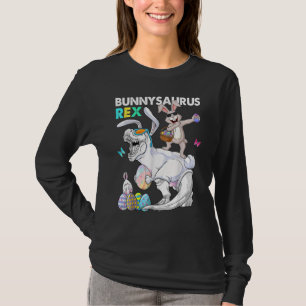 T-shirt Bunnysaurus de Pâques Rex Dino Dabbing Rabbit Boys