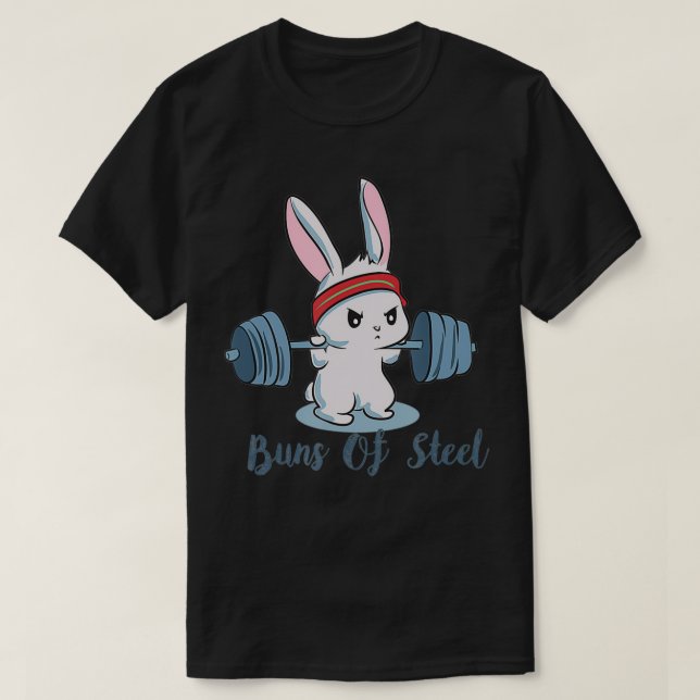 T-shirt Buns D'Acier Est Powerlifting Bodybuilding Nous (Design devant)
