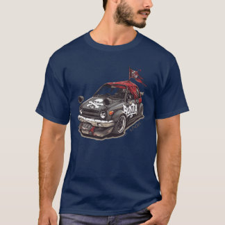 T-shirt Bunta Fujiwara JDM Pirate Edition Race Kei Car ret
