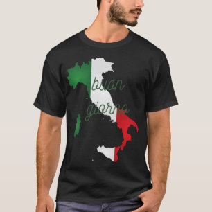 T-shirt Buon giorno italien bonjour- phrases italiennes.