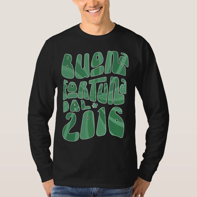 T-shirt Buona Fortuna Dal 2016 7 Anni Compleanno St Patric (Devant)