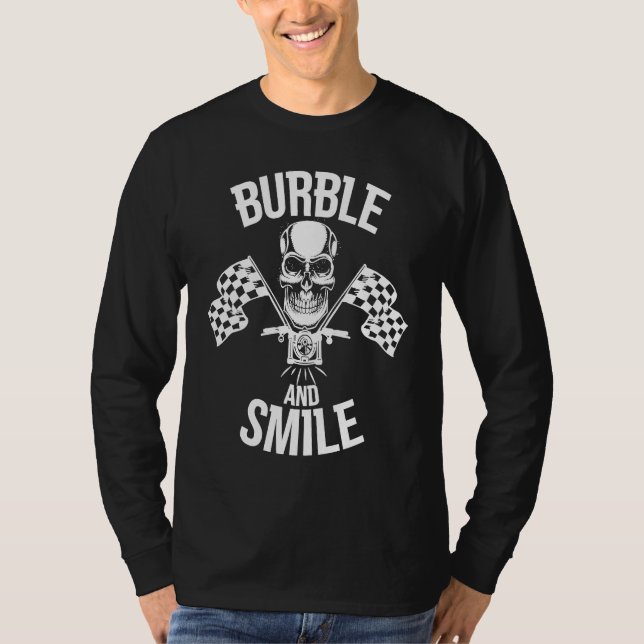 T-shirt Burble and Smile Motorbike Chopper (Devant)