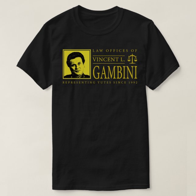 T-shirt Bureau de droit de Vincent Gambini (Design devant)