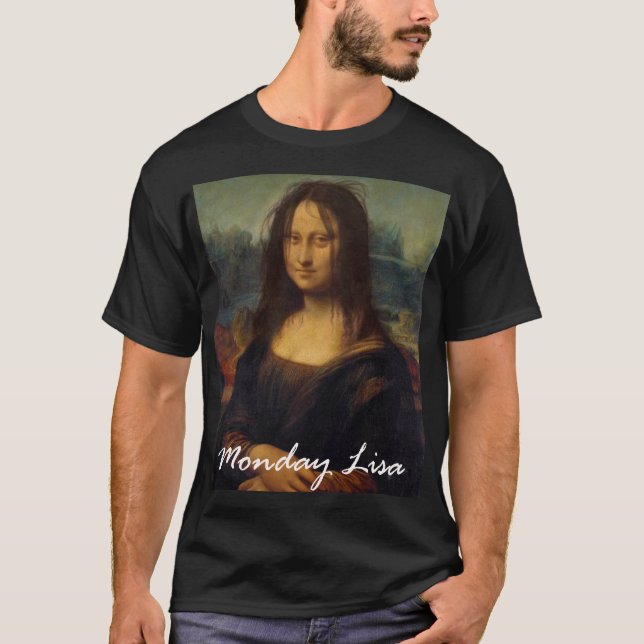 T-shirt Bureau de Mona Lisa Matin d'emploi Lisa La Giocond (Devant)