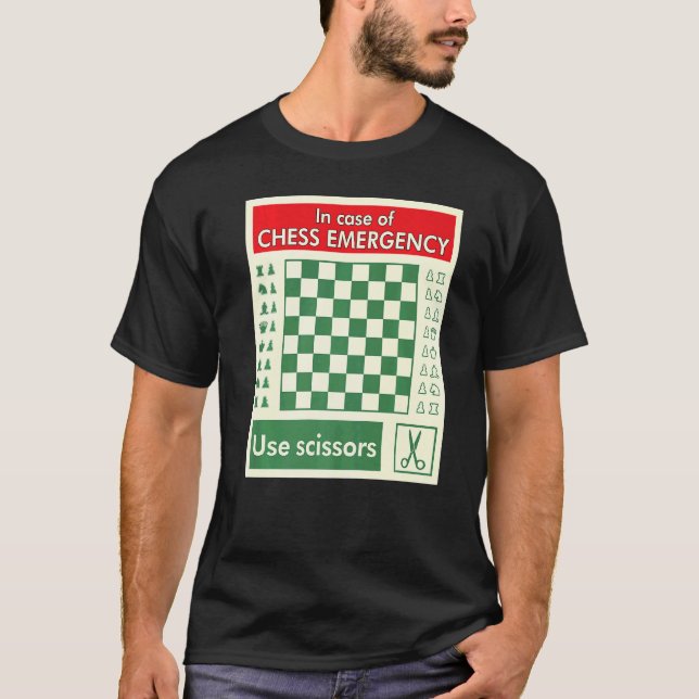 T-shirt Bureau d'échecs pour les déplacements d'urgence 1 (Devant)