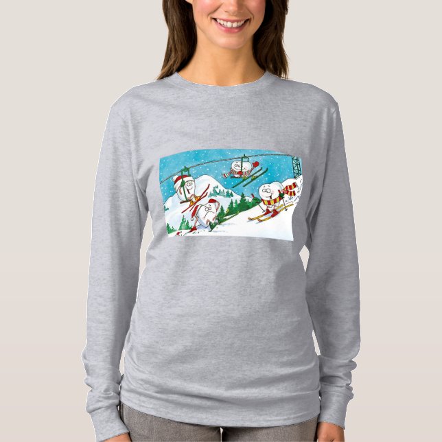 T-shirt Bureau dentaire hivernal amusant (Devant)