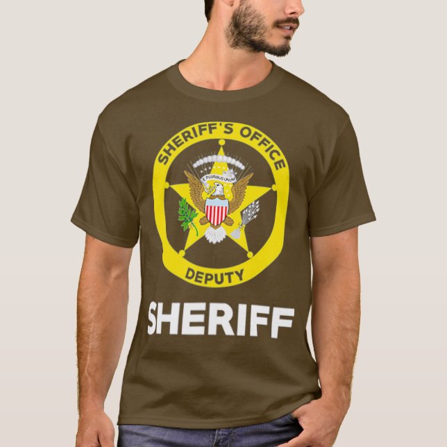 T-shirt Bureau des Sheriffs Adjoint pour les flics hors se (Devant)