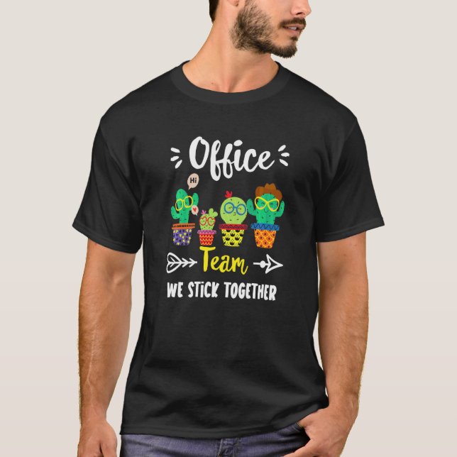 T-shirt Bureau Équipe École Cactus Crew Bureau de l'école  (Devant)