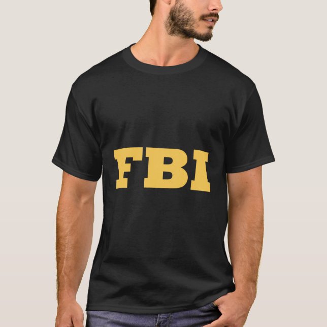 T-shirt Bureau Fédéral D'Enquête Fbi Loi D'Exécution (Devant)
