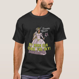 T-shirt Bureau Princess Unicorn Crew Neck