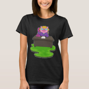 T-shirt Bureau secrétaire cochon de bureau