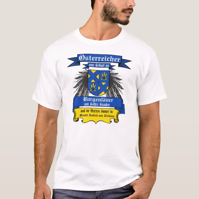 T-shirt Burgenland Von Gottes Gnaden Wappen Österreich (Devant)