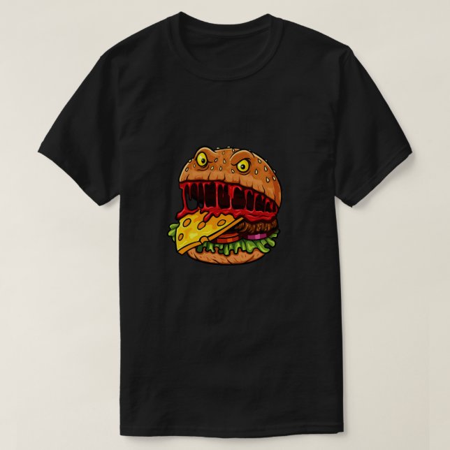 T-shirt Burger affamé (Design devant)