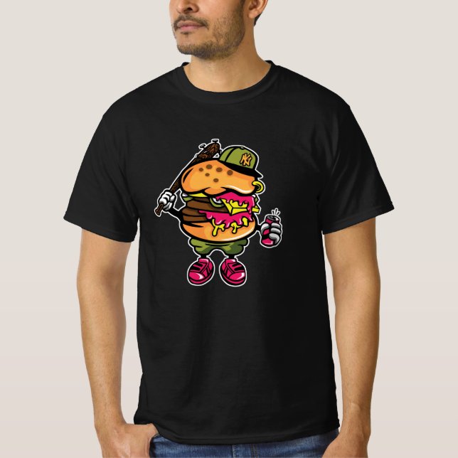 T-shirt Burger Bastard (Devant)