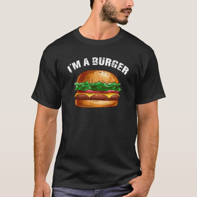 T-shirt Burger cheeseburgers hamburger restauration rapide (Devant)