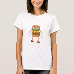 T-shirt Burger convivial