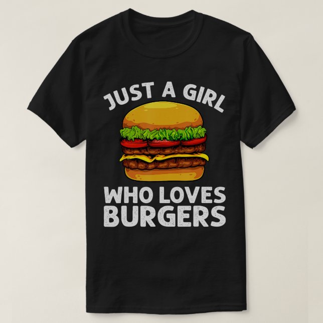 T-shirt Burger cool Art Pour Filles Femmes Hamburger Chees (Design devant)