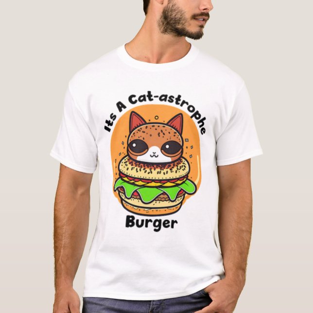 T-shirt Burger de chat 1 (Devant)