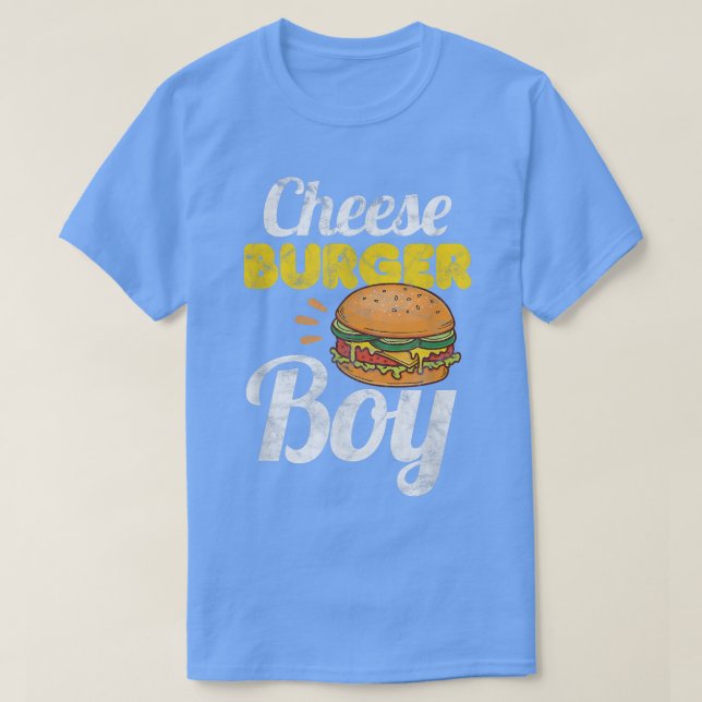 T-shirt Burger de fromage Boy Hamburger Burger détendu (Design devant)