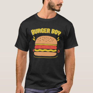 T-shirt Burger de fromage grillé Burger Boy Restauration r